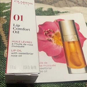 Clarins Lip Comfort Oil in Vibrant Orange